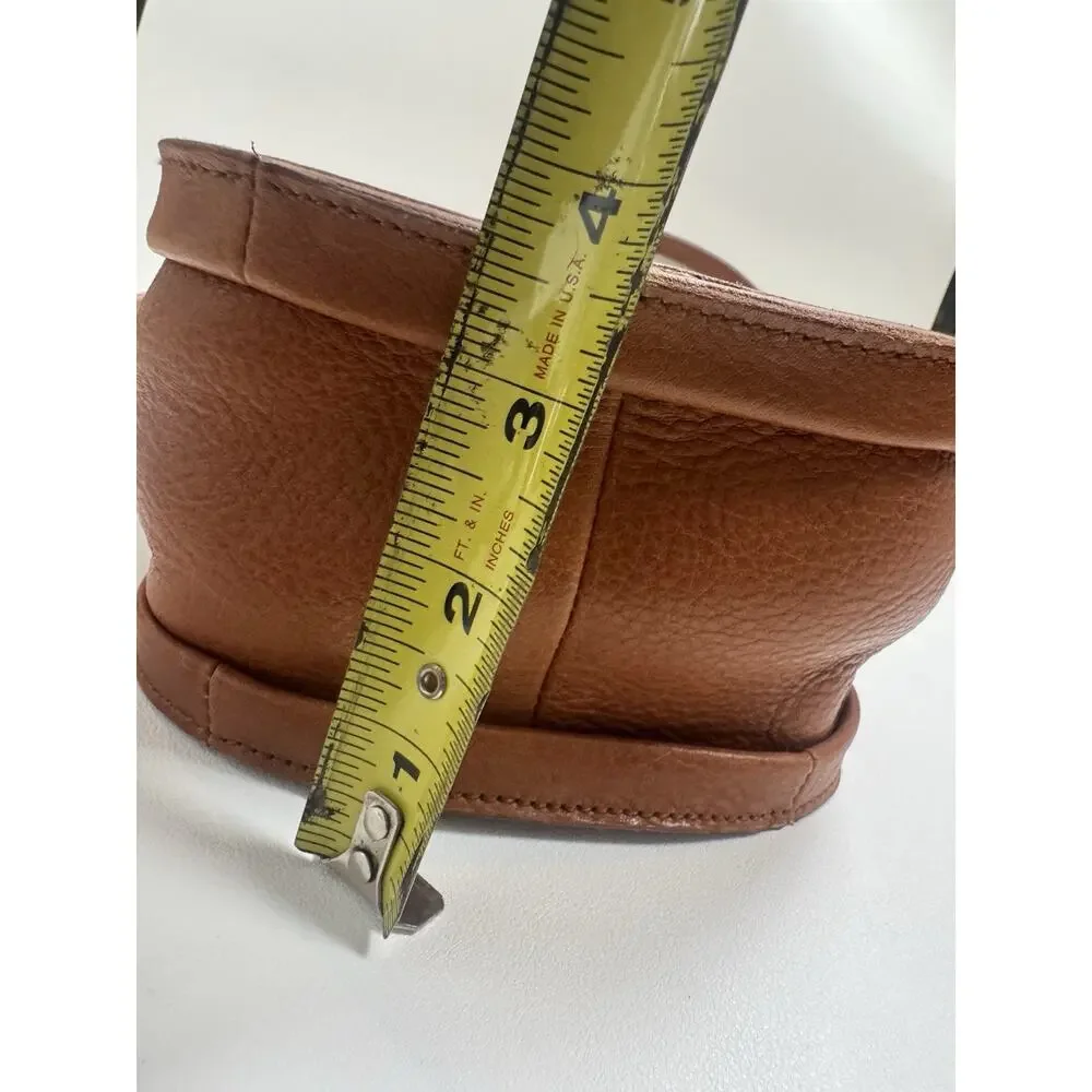 Madewell Sydney Crossbody Bag Burnished Caramel Leather Micro
